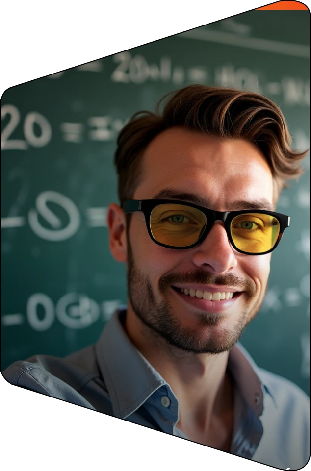 Hombre con lentes amarillos SPECTRλ